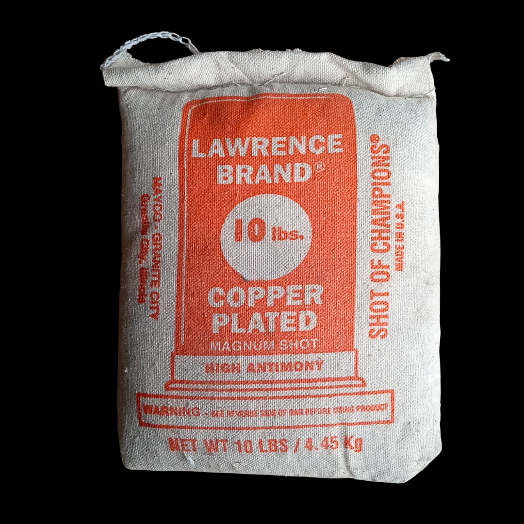 LAWRENCE COPPER PLATED LEAD SHOT (10 LB BAG)