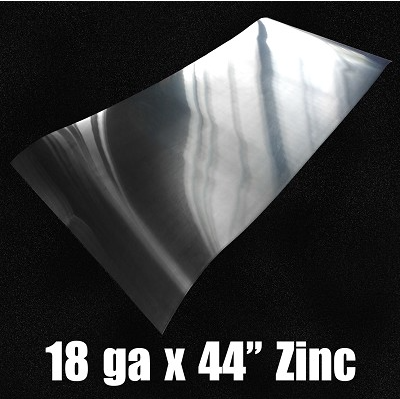18 Ga Zinc Sheet-Solid 44.7" Wide