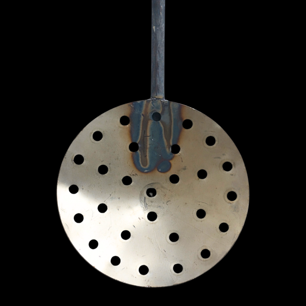 6" Stainless Steel Casting Skimmer Ladle – 28" Heavy Duty Handle – Dross Removal Tool for Bullet Casting, Lead Melting & Metal Casting – Made in USA